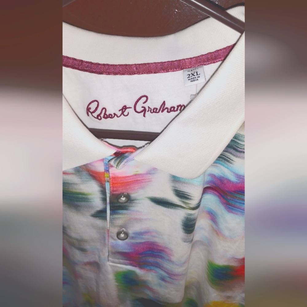 Robert Graham 3 button polo